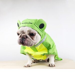 Frenchie World Shop Froggy French Bulldog Waterproof Raincoat