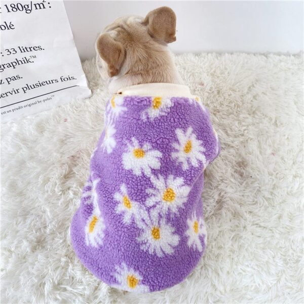 Frenchie World Shop Fuzzy Daisy French Bulldog Sweater