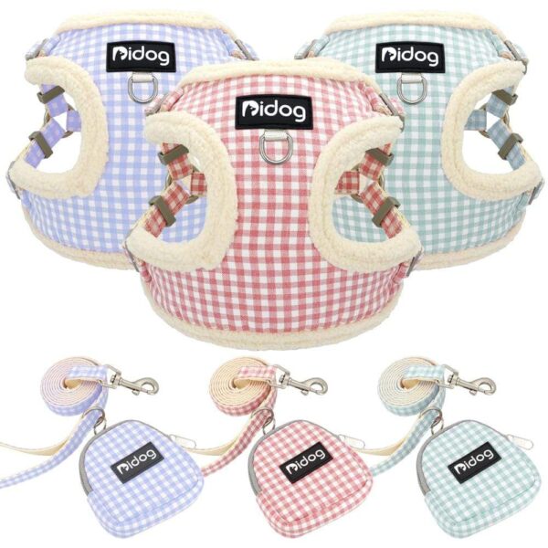 Frenchie World Shop Fuzzy Flowers French Bulldog Winter Harness