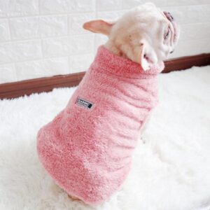 Frenchie World Shop Fuzzy Zip Up French Bulldog Vest