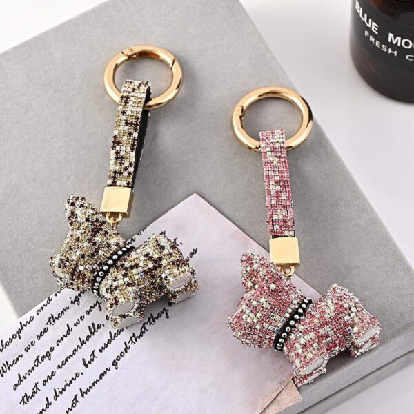 Frenchie World Shop Glam & Shine French Bulldog Keychain