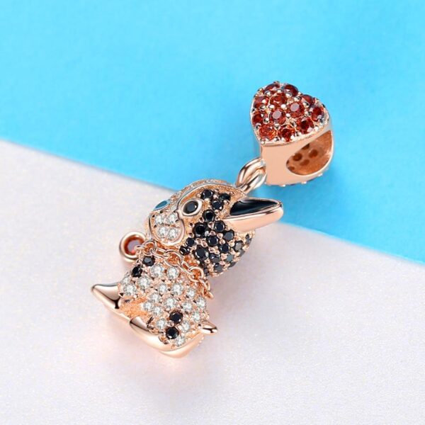 Frenchie World Shop Golden Crystal Frenchie Bead