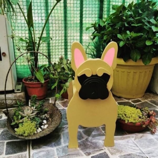 Frenchie World Shop 0 Golden Retriever Planter For Succulents Cute Corgi Flower Pot Resin Planters Home Garden Decoration Durable. Pet Puppy Potting