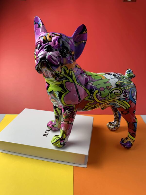 Frenchie World Shop Graffiti French Bulldog Statue