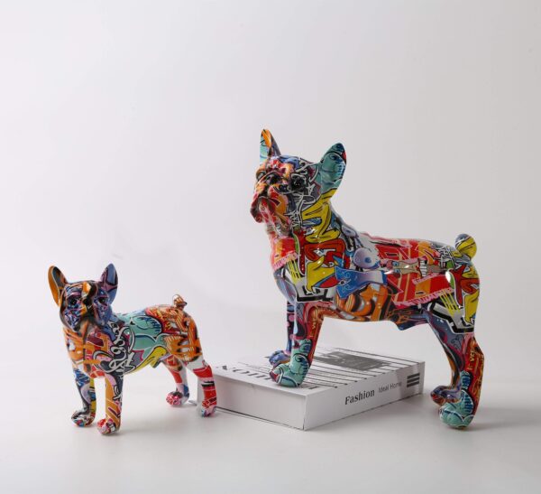 Frenchie World Shop Graffiti French Bulldog Statue