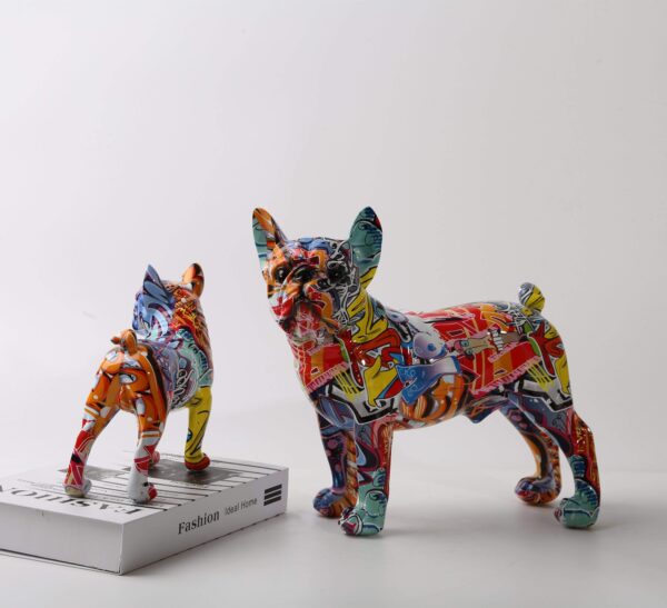 Frenchie World Shop Graffiti French Bulldog Statue