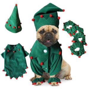 Frenchie World Shop SDZ05Christmas Set / L Halloween Elf 6-piece Costume