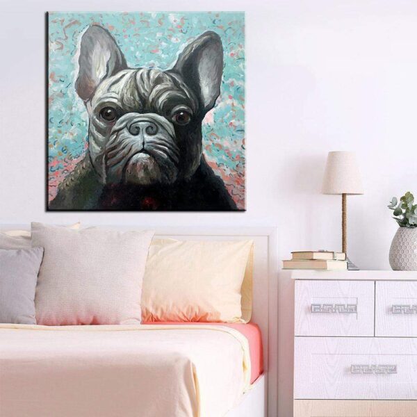 Frenchie World Shop Homeware Hand-painted French Bulldog (oil on canvas)