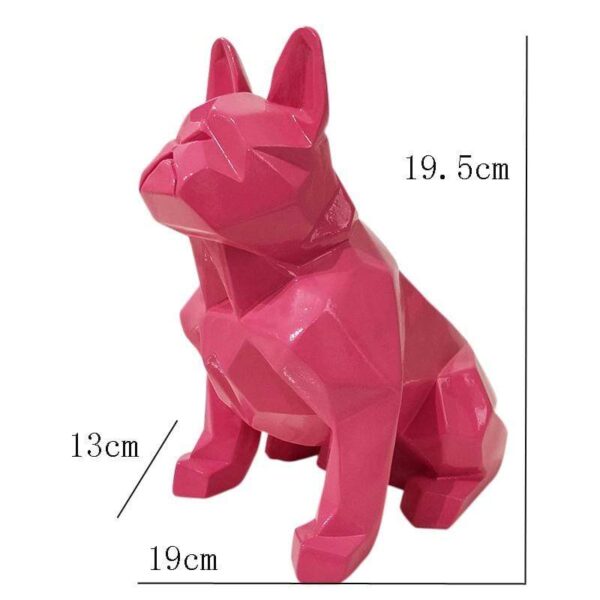 Frenchie World Shop Homeware Handmade geometric French bulldog sculpture