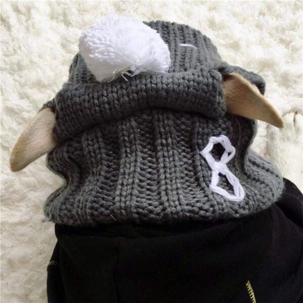 Frenchie World Shop Dog Accessories Handmade woolen Frenchie cap