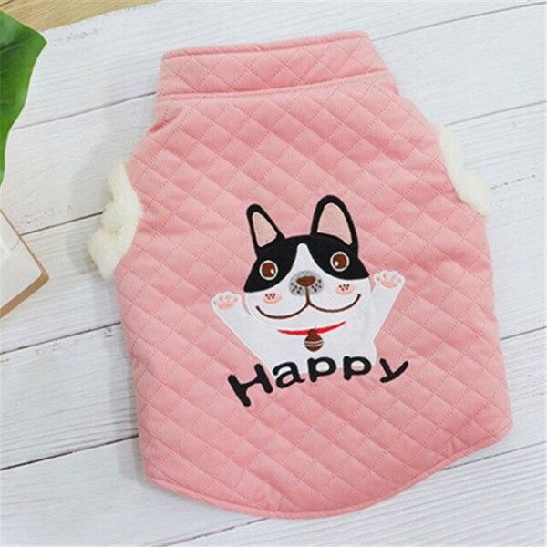 Frenchie World Shop Pink / XXL French Bulldog Clothing Winter Pug Clothes Poodle Pomeranian Schnauzer Welsh Corgi Dog Coat Jacket Frenchie Dog Costume Dropship