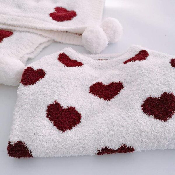 Frenchie World Shop Hearts Fleece French Bulldog Sweater