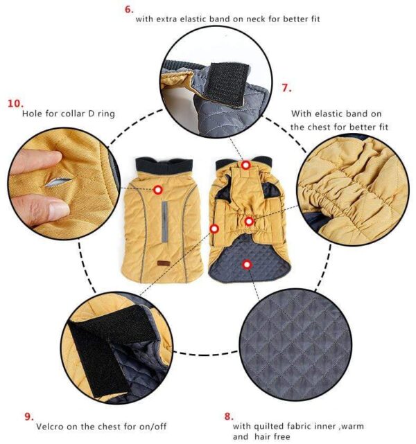 Frenchie World Shop Dog Clothing High Quality Water Repellent Dog Vest