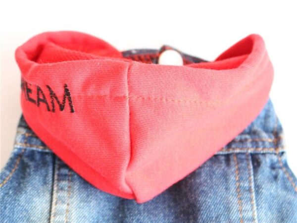 Frenchie World Shop Hooded Denim Vest