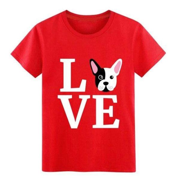 Frenchie World Shop Red / S I Love My French Bulldog t shirt