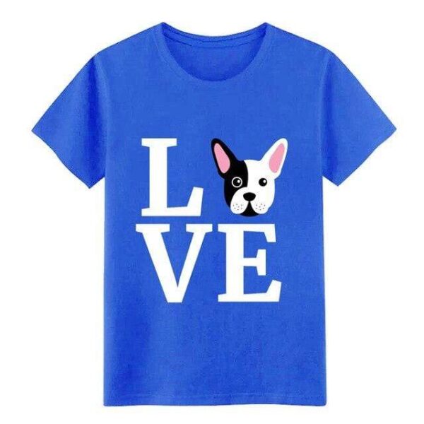 Frenchie World Shop Royalblue / S I Love My French Bulldog t shirt