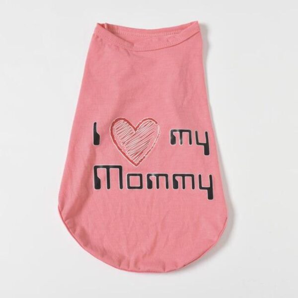 Frenchie World Shop Mom-Pink / XXL I Love My Mommy Frenchie T-shirt