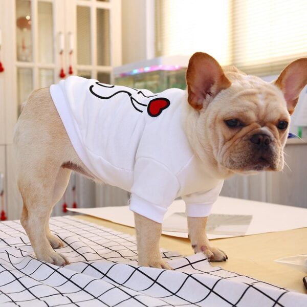 Frenchie World Shop I Need Hugs Embroidered Round Neck Shirt