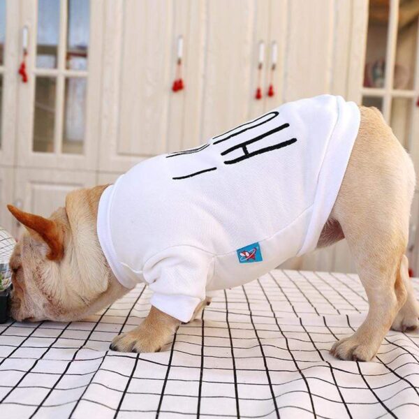 Frenchie World Shop I Need Hugs Embroidered Round Neck Shirt
