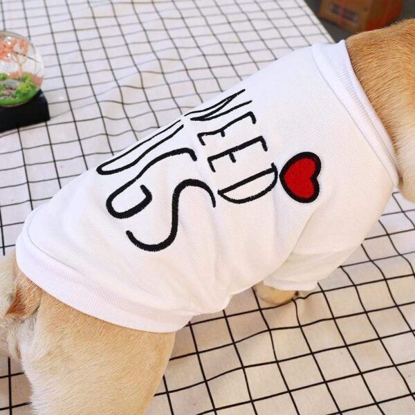 Frenchie World Shop I Need Hugs Embroidered Round Neck Shirt