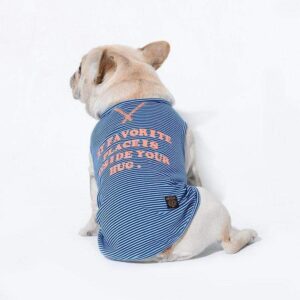 Frenchie World Shop Inside Your Hug Striped Dog Shirt