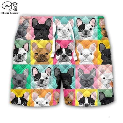 Frenchie World Shop kids casual shorts / kids size XL Kids' French Bulldog Clothing