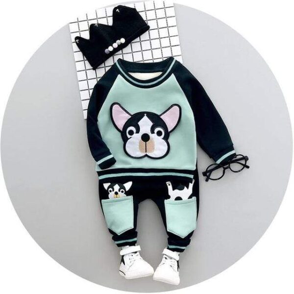 Frenchie World Shop A008 Green / 12M Kids Winter Clothing