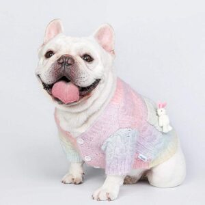 Frenchie World Shop Knitted Pastel French Bulldog Sweater