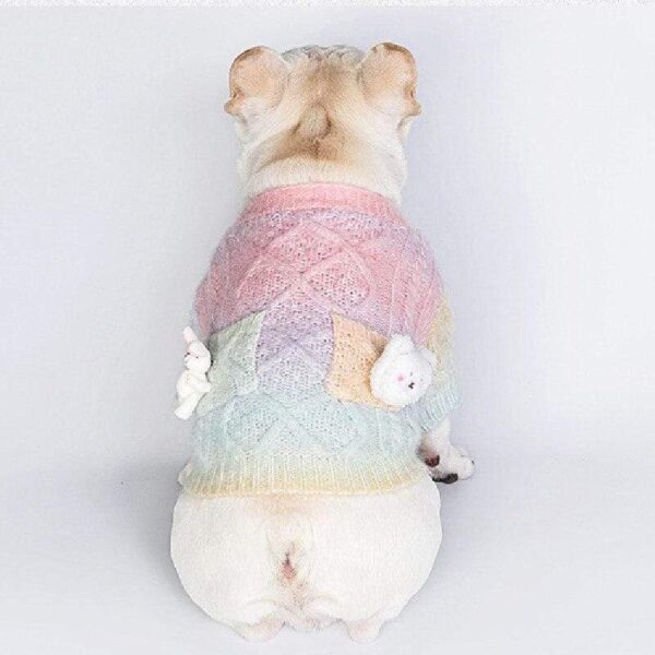 Frenchie World Shop Knitted Pastel French Bulldog Sweater