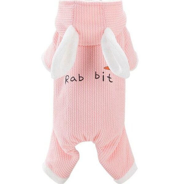 Frenchie World Shop Pink 1 / XS Knitted & Snuggly Bunny French Bulldog Jumpsuit