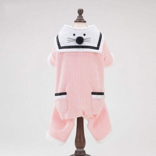 Frenchie World Shop Pink 2 / XS Knitted & Snuggly Bunny French Bulldog Jumpsuit
