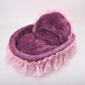 Frenchie World Shop Purple / 50x38x11cm Lace Princess Dog Crib