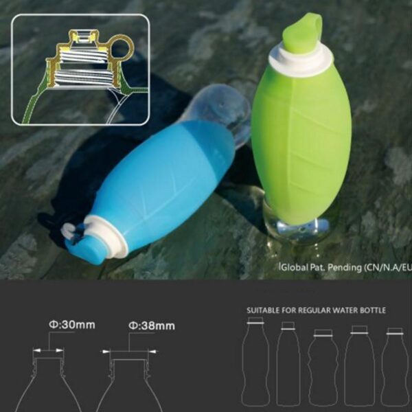 Frenchie World Shop Leaf 600ml Portable Water Bottle