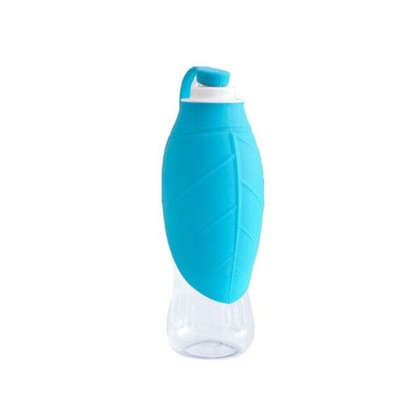 Frenchie World Shop Blue Leaf 600ml Portable Water Bottle