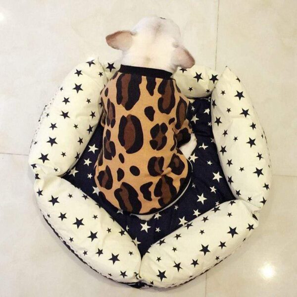 Frenchie World Shop Leopard Print French Bulldog Spring t-shirt