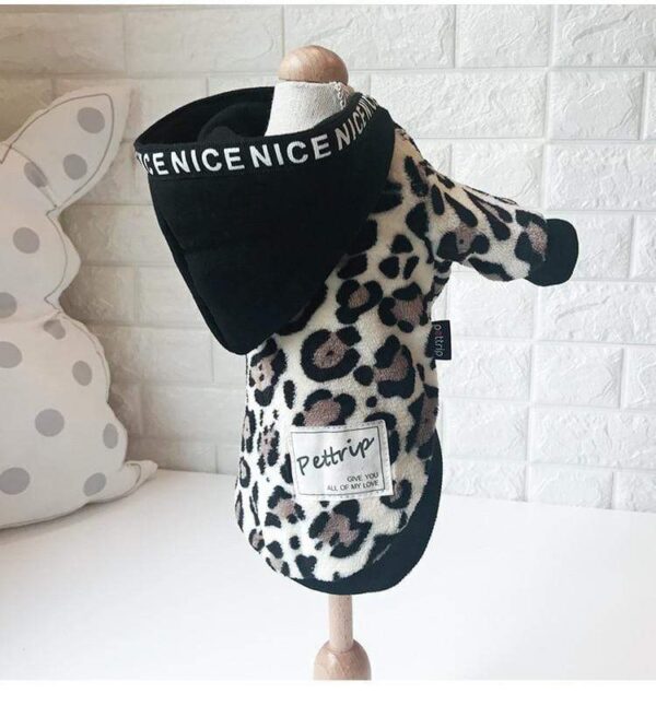 Frenchie World Shop Leopard Swagger Dog Hoodie