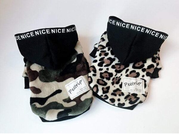 Frenchie World Shop Leopard Swagger Dog Hoodie