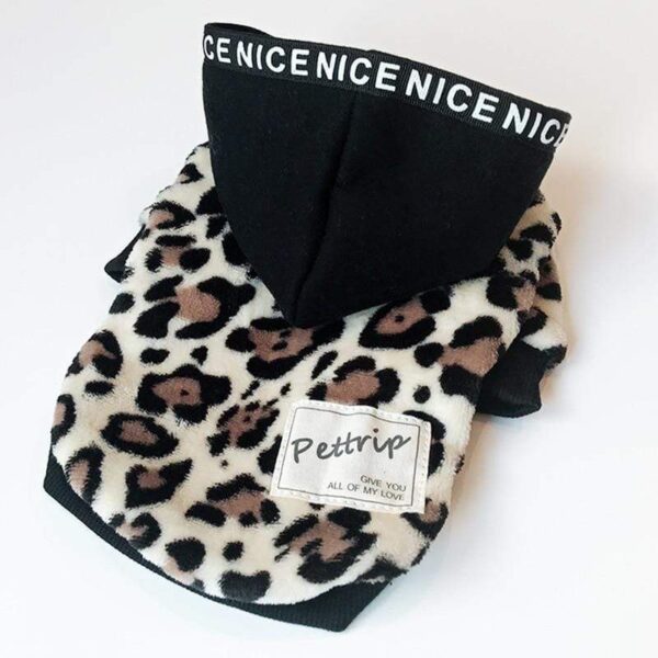 Frenchie World Shop Leopard Swagger Dog Hoodie