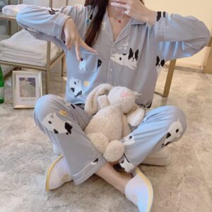 Frenchie World Shop Lightweight Frenchie Mom Pajamas