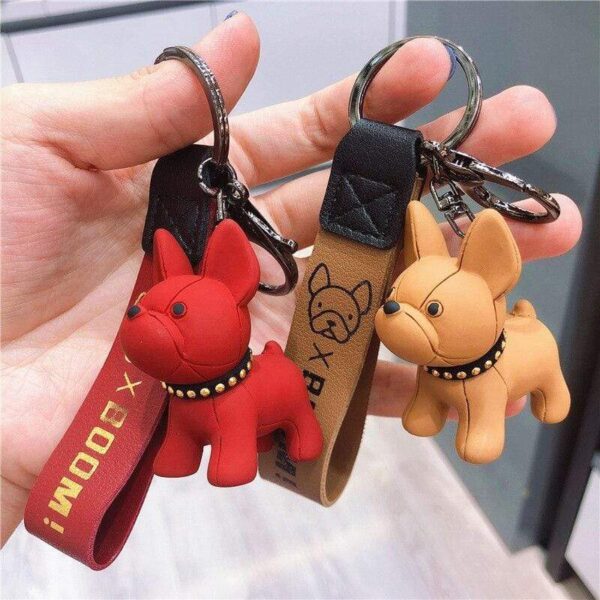 Frenchie World Shop Limited Edition Vinyl French Bulldog Key Chains