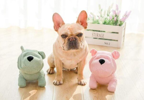 Frenchie World Shop Linen French Bulldog Chew Toy