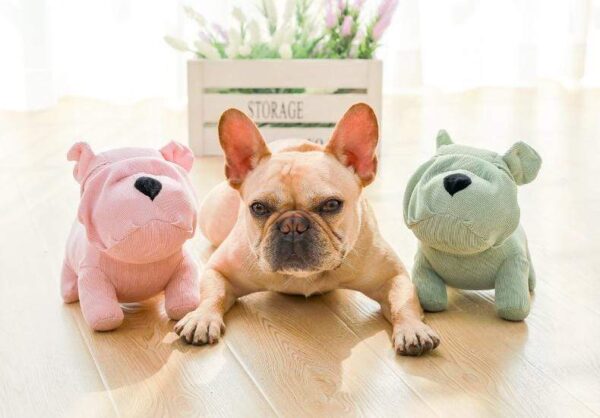 Frenchie World Shop Linen French Bulldog Chew Toy