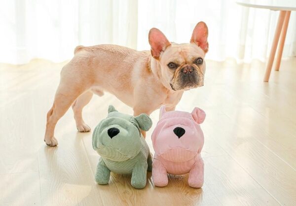 Frenchie World Shop Linen French Bulldog Chew Toy