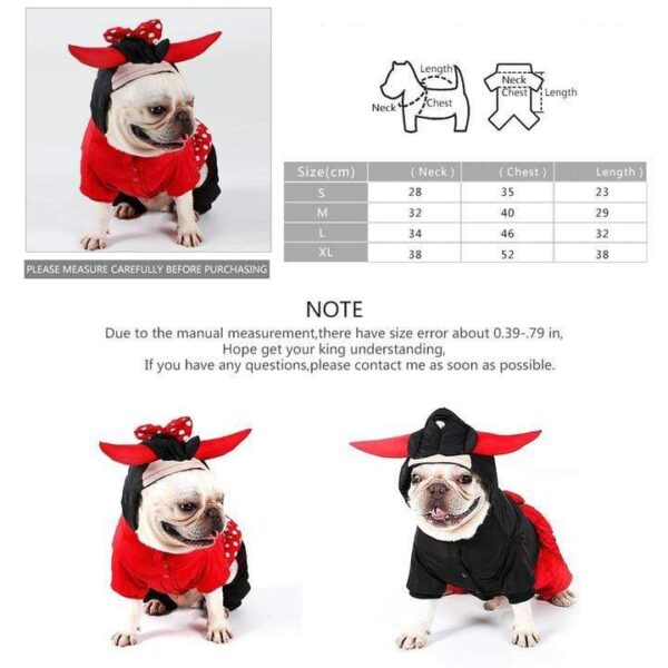 Frenchie World Shop Little Devil Dog Costume