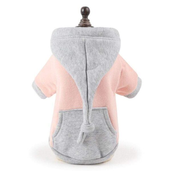 Frenchie World Shop Pink / S Long Tail Two Tone Hoodie