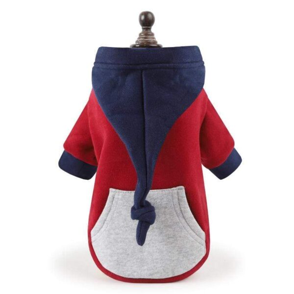 Frenchie World Shop Red / S Long Tail Two Tone Hoodie