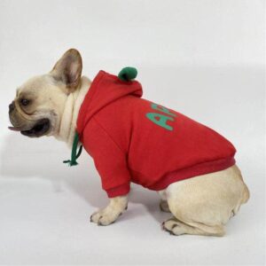 Frenchie World Shop Love You Apple French Bulldog Hoodie