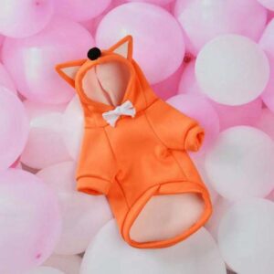 Frenchie World Shop orange / S Lovely Dog Hoodies Pet Clothes for Small Dogs Sweater Cute Dogs Coat Soft Pullover Puppy Costume for Chihuahua Dog Clothes