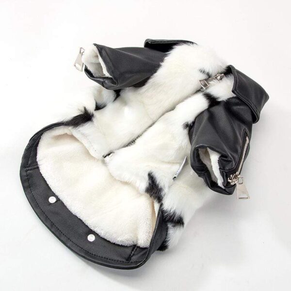 Frenchie World Shop Luxury Faux Leather Dog Jacket by Frenchie World