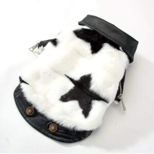 Frenchie World Shop Luxury Faux Leather Dog Jacket by Frenchie World